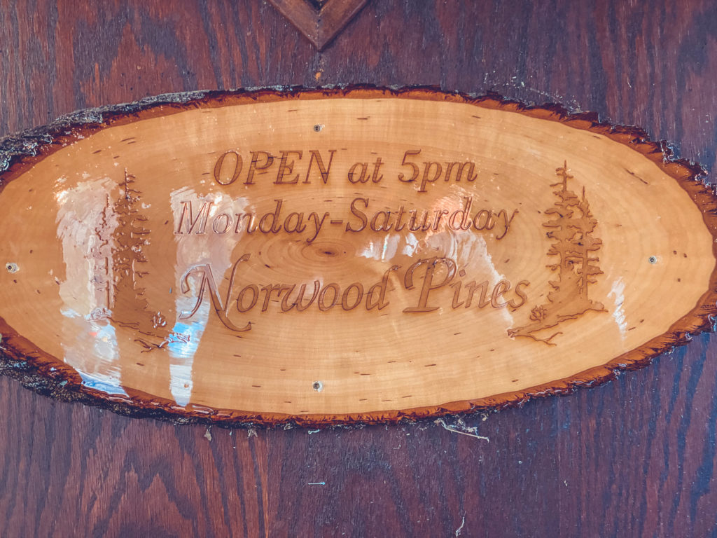 Norwood Pines Sign