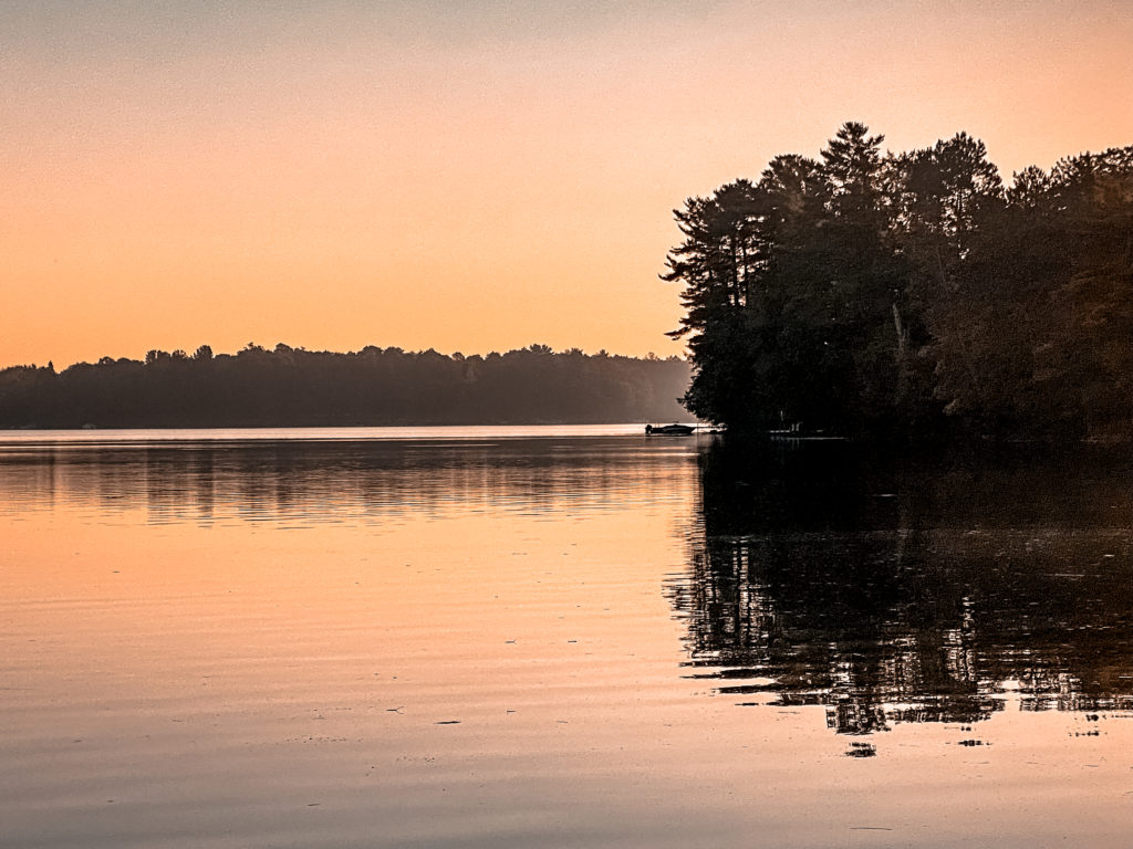 sunset on silver lake