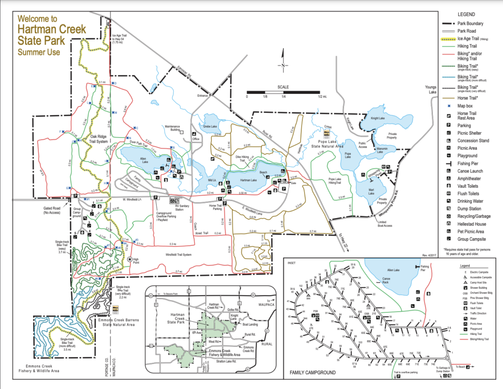 map of Hartman Creek
